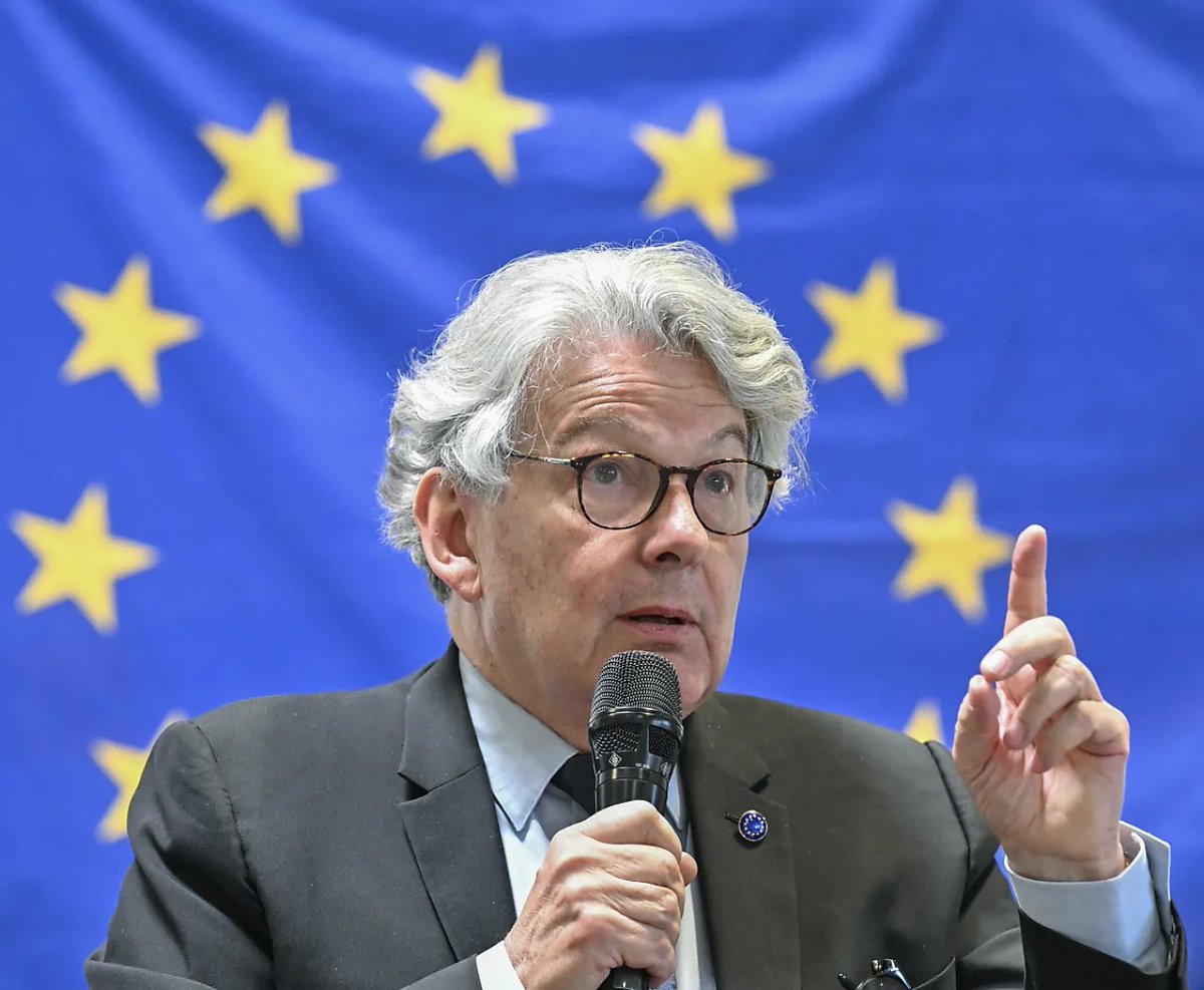 f_philippot's tweet image. Énorme !
J’en connais un qui va passer un très sale quart d’heure : Thierry #Breton ! ⤵️

L’ex-Commissaire européen à la censure vient en effet d’être convoqué à Washington pour une audition par le Congrès américain sur « « La menace européenne sur la liberté d’expression » !
(cf…