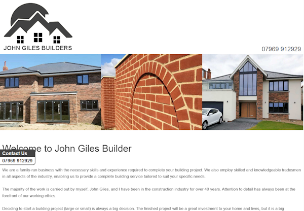 OMD Websites launches #responsive #website for #Norwich #Norfolk business John Giles Builders: A family-run business with the necessary skills and experience required to complete your building project johngilesbuilder.co.uk