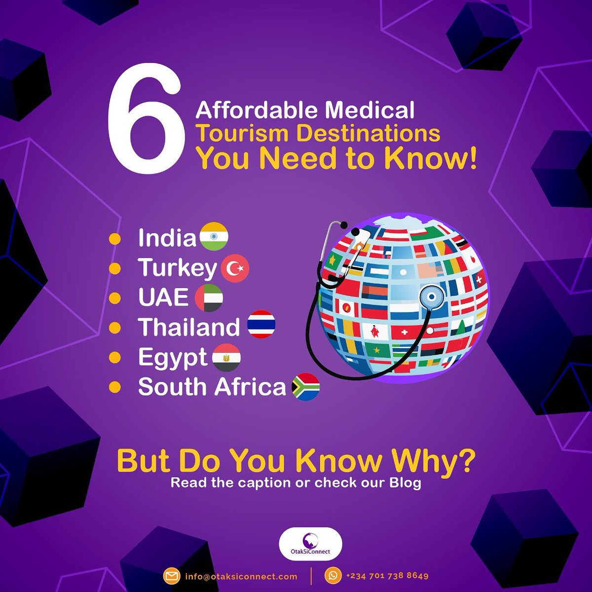 Affordable Medical Tourism Destinations: India, Turkey, and Beyond in 2025 India, Turkey, and several emerging destinations  will have positioned themselves as leading medical hubs for Nigerians,  offering advanced care, cost savings, and cultural accessibility.