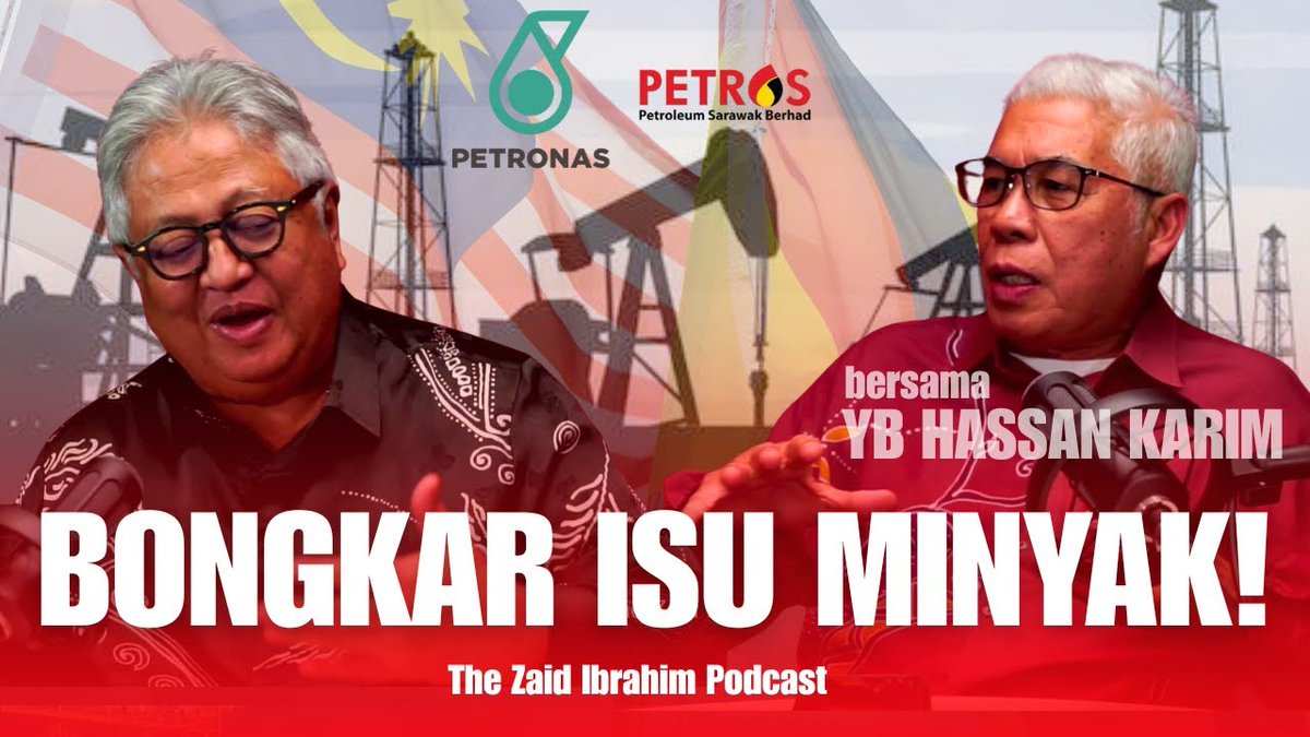 zaidibrahim's tweet photo. 🚨 "Kalau Salah Tangani Isu Sarawak, Semua Rugi!": YB Hassan Karim | THE ZAID IBRAHIM PODCAST

📺 TONTON: https://t.co/JdJZZbHgDc

🎙️ Dalam episod THE ZAID IBRAHIM PODCAST ini, Datuk Zaid Ibrahim bersama Ahli Parlimen Pasir Gudang YB Hassan Karim membincangkan isu perebutan kuasa minyak dan gas antara Petronas dan Petros di Sarawak. Mereka mengupas tentang Akta Pembangunan Petroleum 1974, Perjanjian Malaysia 1963 (MA63), dan bagaimana kedudukan politik Kerajaan Madani yang rapuh memberi kelebihan kepada tuntutan Sarawak. Adakah Kerajaan Persekutuan bersikap seperti "penjajah" dan apakah penyelesaian yang adil untuk semua pihak demi kestabilan negara?