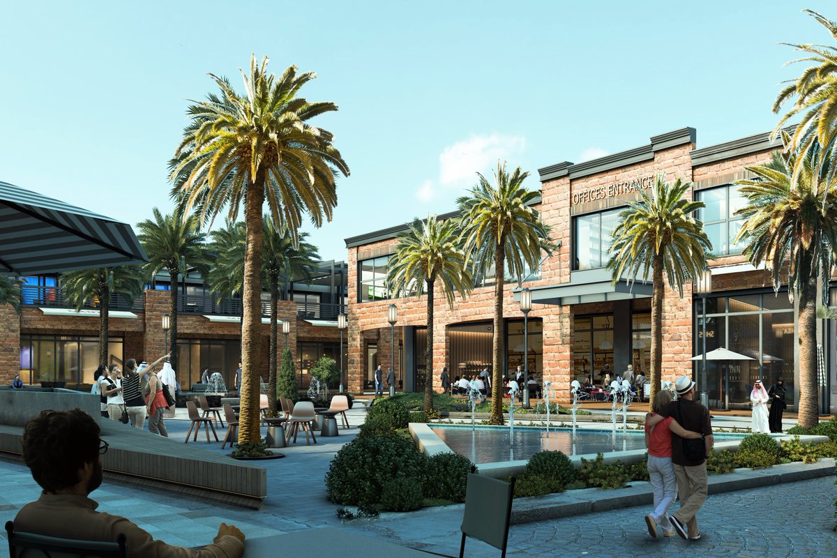 AHL_architects's tweet image. With solid forms of brick and glass, Sahaab Avenue, located in El Ehsaa, KSA, was architecturally-designed in a modern industrial context.
Project Architect:  Hala Mousa #AHL_architects
#Industrialdesign #inKSA #ArchitecturalDesign #IndustrialArchitecture #PublicAreas