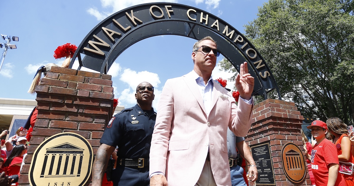 Billy Embody (@billyembody) on Twitter photo Lane Kiffin touts momentum of Ole Miss as university comes off record year in fundraising, athletics success, enrollment + more.
More on <a href="/RebelGroveOn3/">Rebel Grove</a>: on3.com/teams/ole-miss… Lane Kiffin touts momentum of Ole Miss as university comes off record year in fundraising, athletics success, enrollment + more.
More on <a href="/RebelGroveOn3/">Rebel Grove</a>: on3.com/teams/ole-miss…