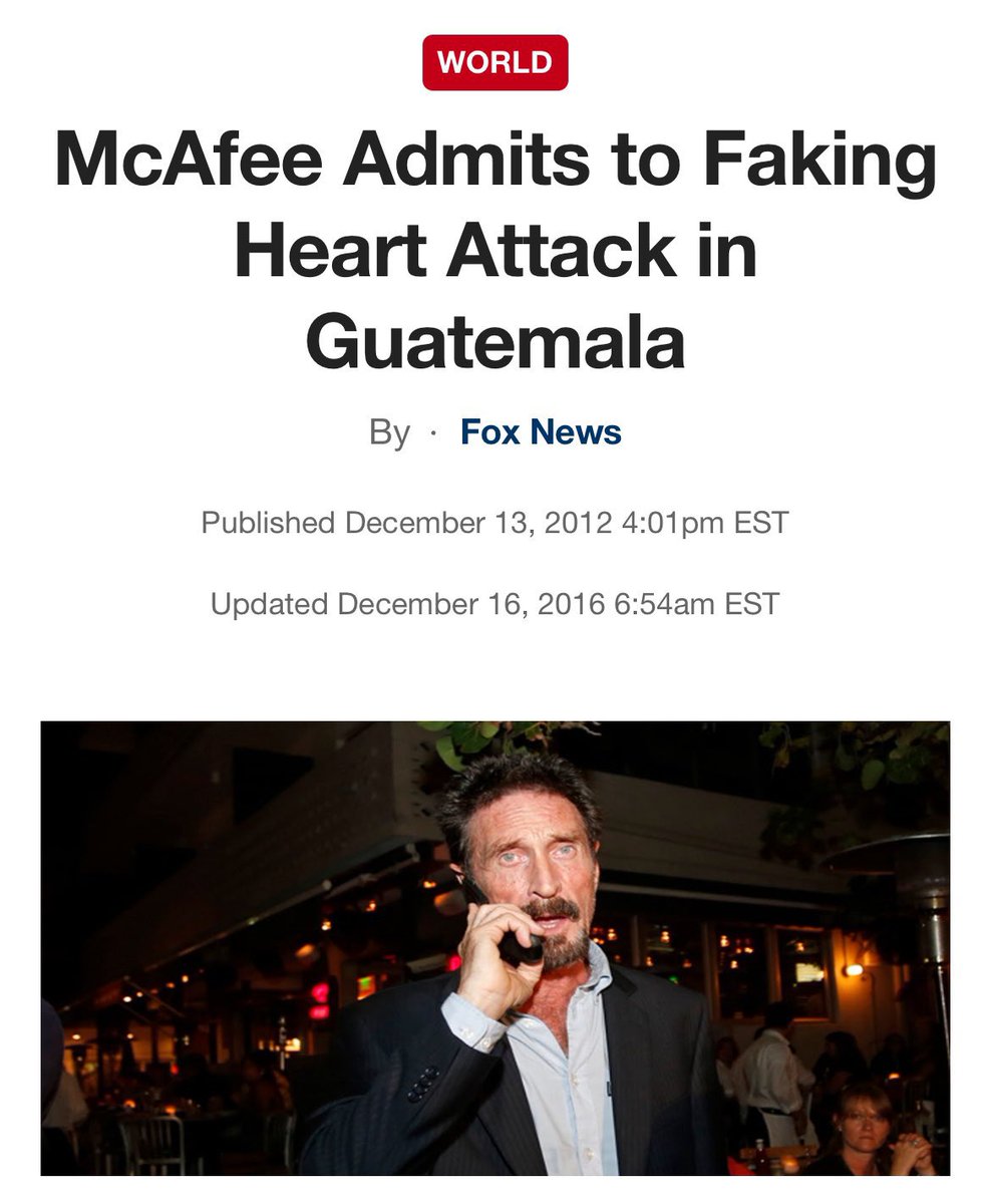 John McAfee on the run