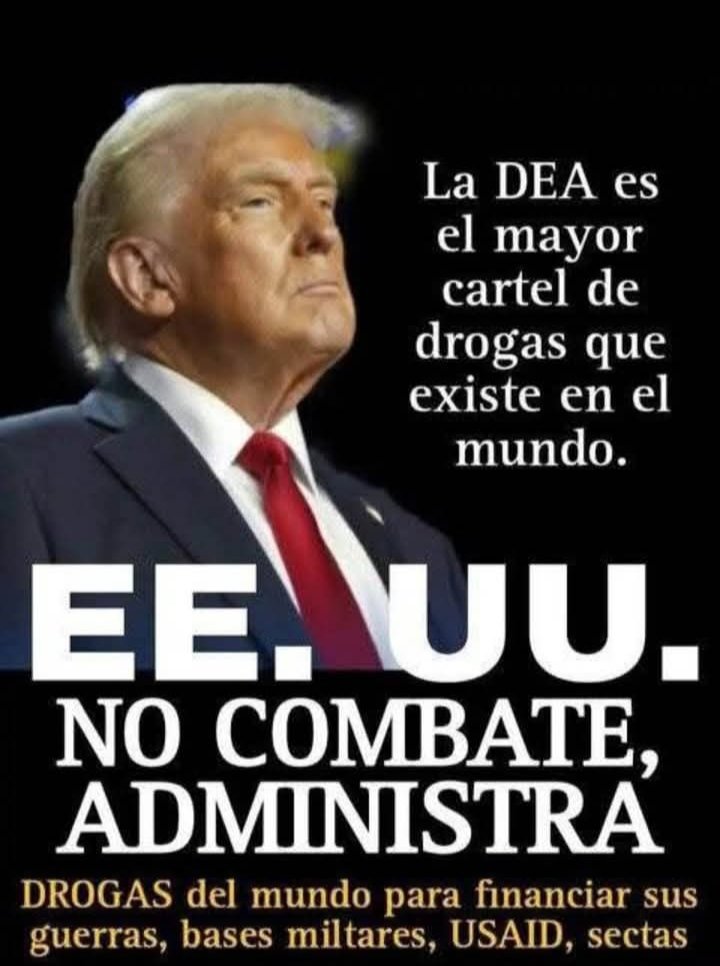 La DEA es el cartel que hay que perseguir. Ejasí! 👇👇#CubaConVenezuela #YoEstoyConVenezuela