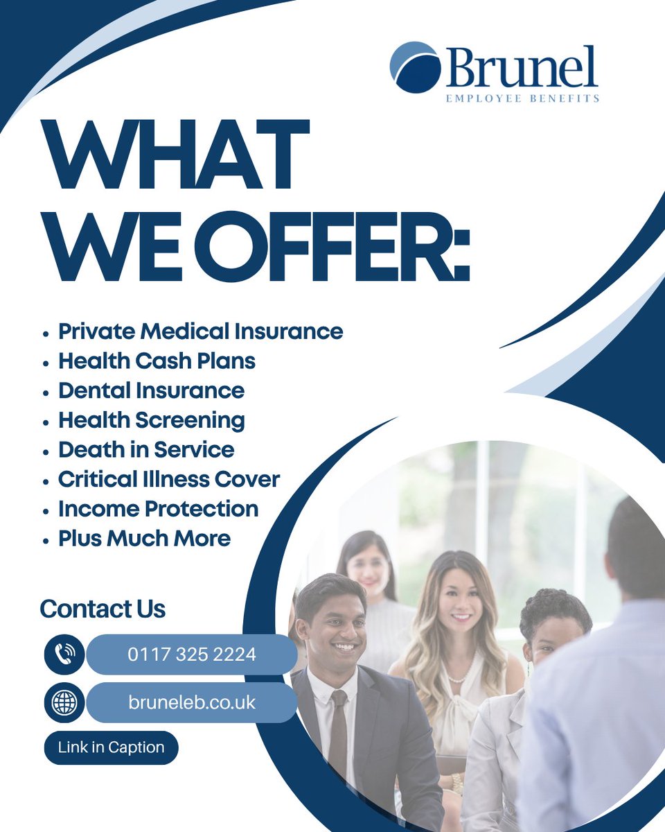 At Brunel Employee Benefits, our mission is simple: to provide fast, friendly, and expert service tailored to your business needs. 

Let us take the stress out of employee benefits so you can focus on growing your business.
🌐 bruneleb.co.uk
☎️ 0117 325 2224