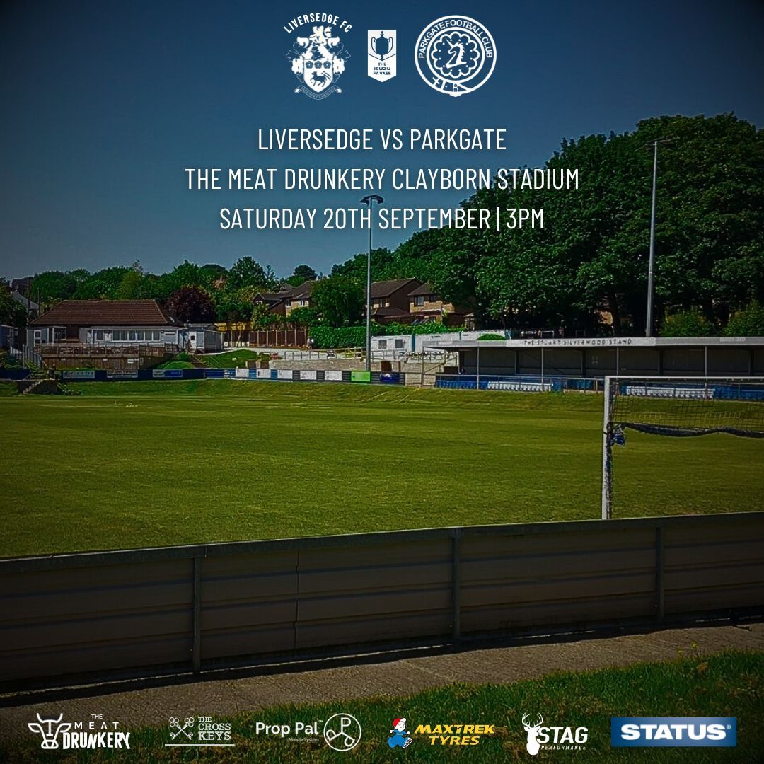 Liversedge FC (@liversedge_fc) on Twitter photo We can confirm our Isuzu FA Vase Second Qualifying Round tie will be against <a href="/parkgatefc/">Parkgate Football Club</a>, to be played at the Meat Drunkery Clayborn Stadium on the 20th September!
#UpTheSedge #NonLeagueFootball We can confirm our Isuzu FA Vase Second Qualifying Round tie will be against <a href="/parkgatefc/">Parkgate Football Club</a>, to be played at the Meat Drunkery Clayborn Stadium on the 20th September!
#UpTheSedge #NonLeagueFootball