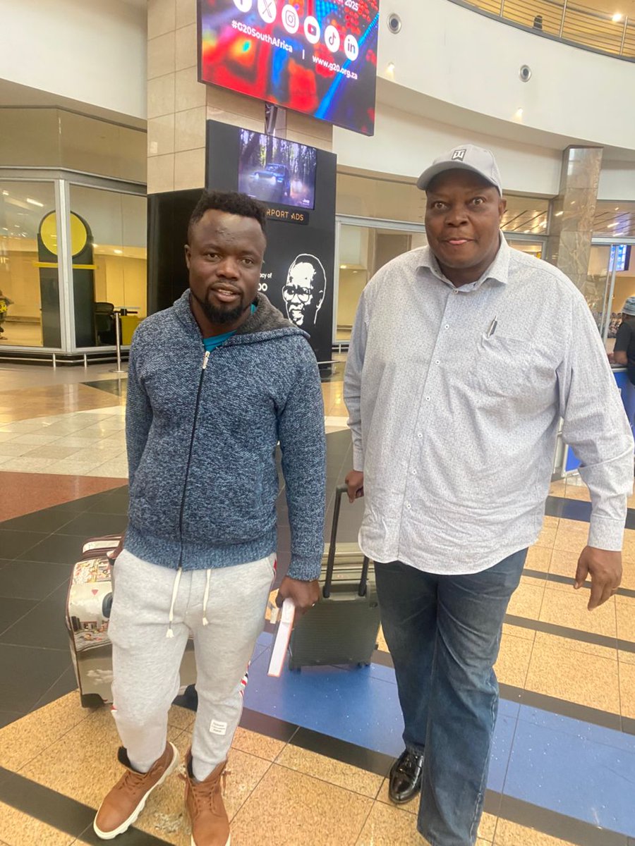 Just landed at O. R Tambo International Airport with author Munyaradzi Angero Savanhu for the Saturday 30th of August book launch at the African Centre for Governance in central Joburg. See you guys. Lots of love ❤️ 😍 💖!!!
