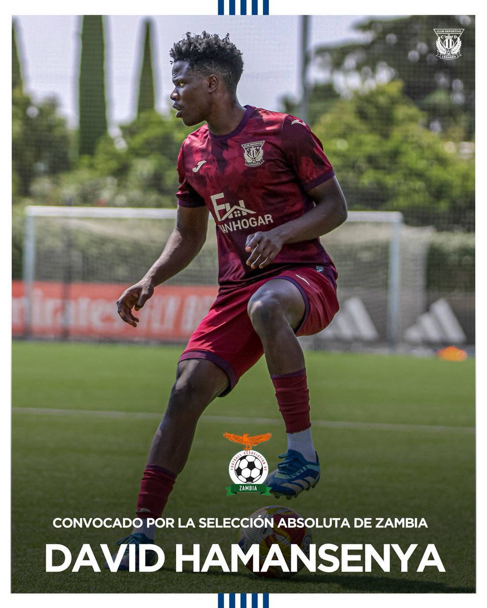 🇿🇲 Nuestros jugadores Gift Siame y David Hamansenya han sido convocados en la lista provisional por la selección absoluta de Zambia (<a href="/FAZFootball/">FAZ</a>) para disputar el partido clasificatorio de la Copa del Mundo el 8 de septiembre contra Marruecos 🇲🇦. #CanteraPepinera 🥒