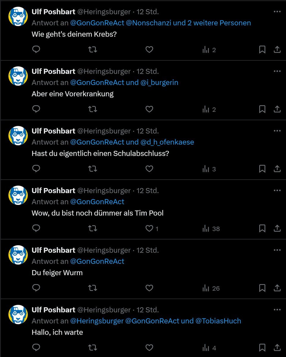Wer ist das? Bettelt er um Aufmerksamkeit?