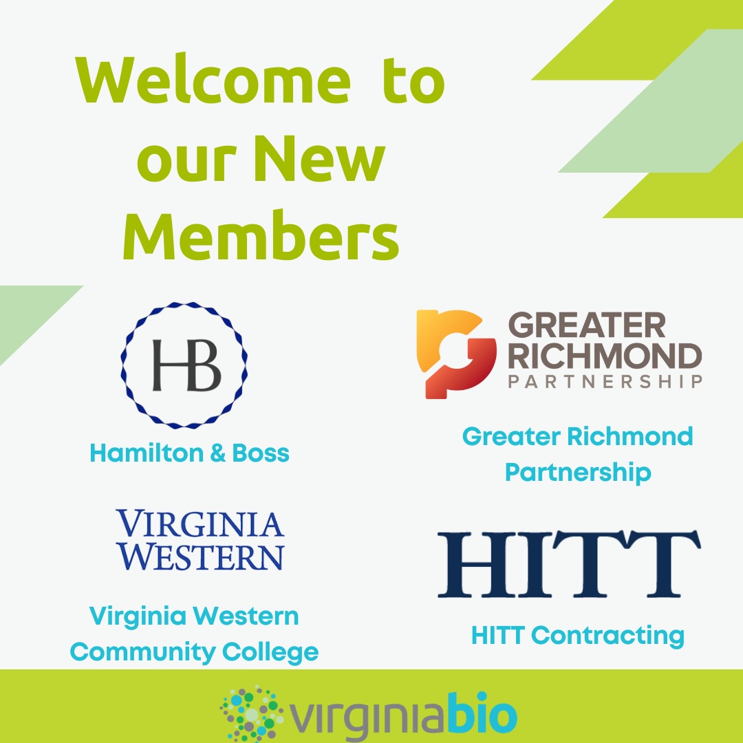 🎉 Excited to welcome Hamilton and Boss, <a href="/grpva/">Greater Richmond Partnership</a>, <a href="/VirginiaWestern/">Virginia Western</a> and <a href="/HITTContracting/">HITT Contracting</a> to our life sciences community!

👉 Connect &amp; celebrate their #innovation with us.

#WelcomeNewMembers #LifeSciences