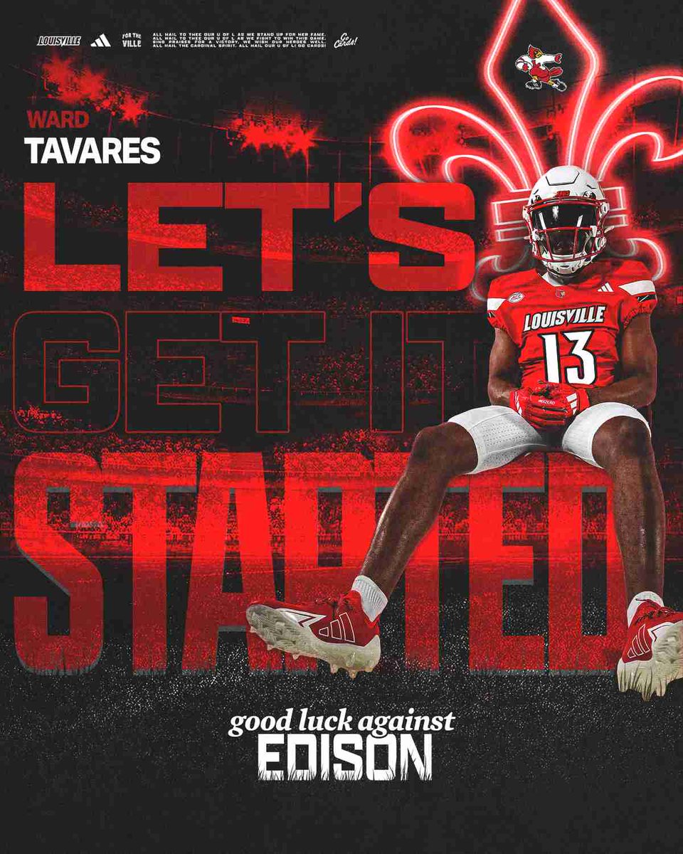 Tavares Ward (@tavaresward4) on Twitter photo Thanks <a href="/ULFBRecruiting/">Louisville FB Recruiting</a> and <a href="/LouisvilleFB/">Louisville Football</a> for the love "THE WARDEN" Thanks <a href="/ULFBRecruiting/">Louisville FB Recruiting</a> and <a href="/LouisvilleFB/">Louisville Football</a> for the love "THE WARDEN"