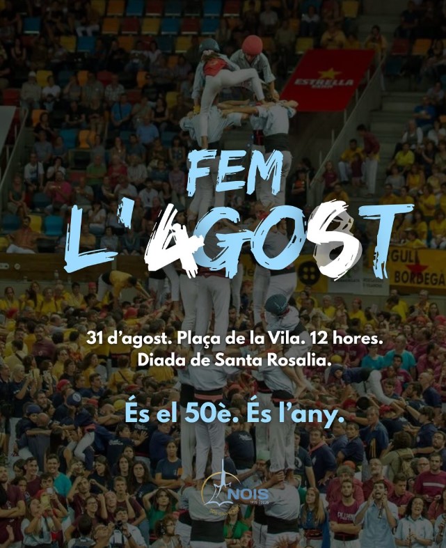 💁‍♂️Els <a href="/nois1975/">Nois de la Torre</a> somien amb el 4 de 8
💪És el gran repte que es marquen per la diada de Santa Rosalia #FMTDB #Torredembarra
➡️ona-latorre.cat/news/els-nois-…