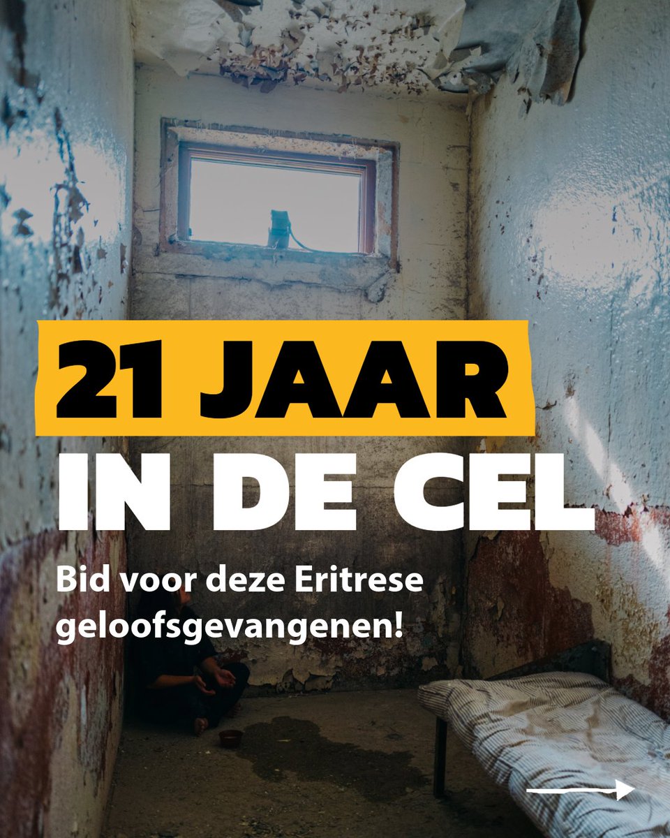 opendoorsnl's tweet photo. Wij eisen vrijlating: zeven christenen al 21 jaar lang gevangenen in Eritrea!

Open Doors roept samen met Voices4Justice op tot vrijlating van deze zeven gevangen christelijke leiders. 

🙏 Bid voor hen. Jouw gebed komt overal.

#voices4justice https://t.co/n8lZOMJzue