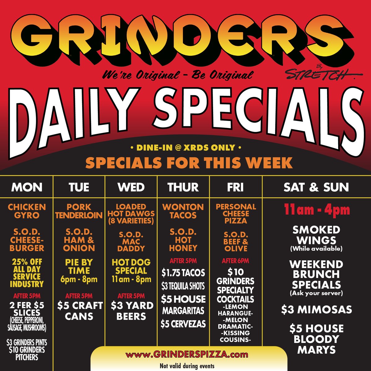 More scrumptious specials and slices coming your way this week! Come in and see us, and don't forget to get your tickets to Drag Queen Bingo this Saturday
bit.ly/4mC4kU7