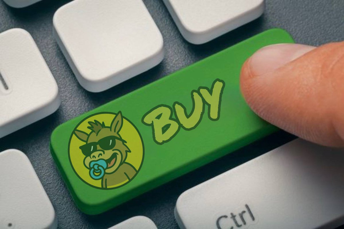 BabyDonkeyBsc's tweet photo. Buy the silence, hold the faith, watch the moon.

#BabyDonkey https://t.co/OQw1IyyKv6