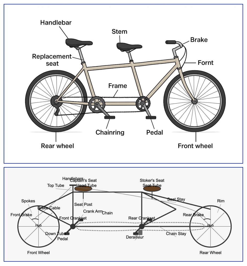 GPT-5 and Claude Sonnet 4, respectively. Of course, I can’t answer Gary’s question. But if a person did this, we would say they don’t know what the labels mean or how a bike works. Semantics and world knowledge.