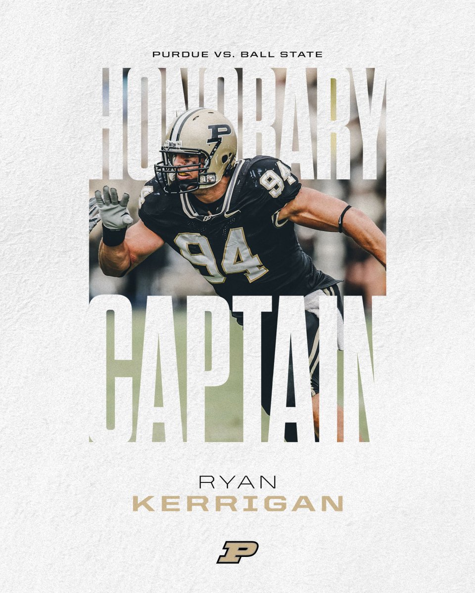 Proud to welcome back a Purdue Hall of Famer for Saturday's opener 🙌