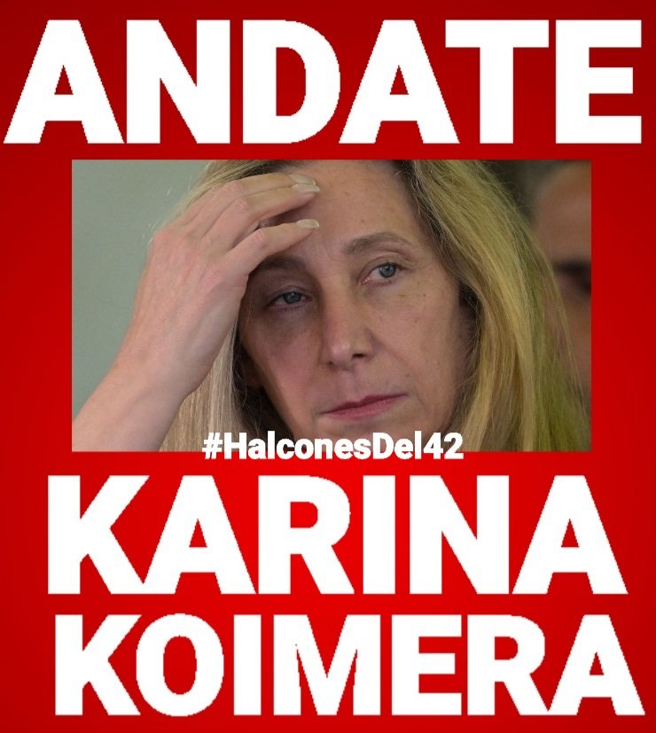 @HalconesDel42 (@halconesdel421) on Twitter photo #AndateKarina
<a href="/KarinaMileiOk/">Karina Milei</a>
<a href="/JMilei/">Javier Milei</a>
#CFKarinaCoimera
No vamos a dejar el tema de lado por mas que hagan OPERETAS igual que la CHORRA...
#AquiNadieSeOlvida
#ElQueLasHaceLasPaga #AndateKarina
<a href="/KarinaMileiOk/">Karina Milei</a>
<a href="/JMilei/">Javier Milei</a>
#CFKarinaCoimera
No vamos a dejar el tema de lado por mas que hagan OPERETAS igual que la CHORRA...
#AquiNadieSeOlvida
#ElQueLasHaceLasPaga