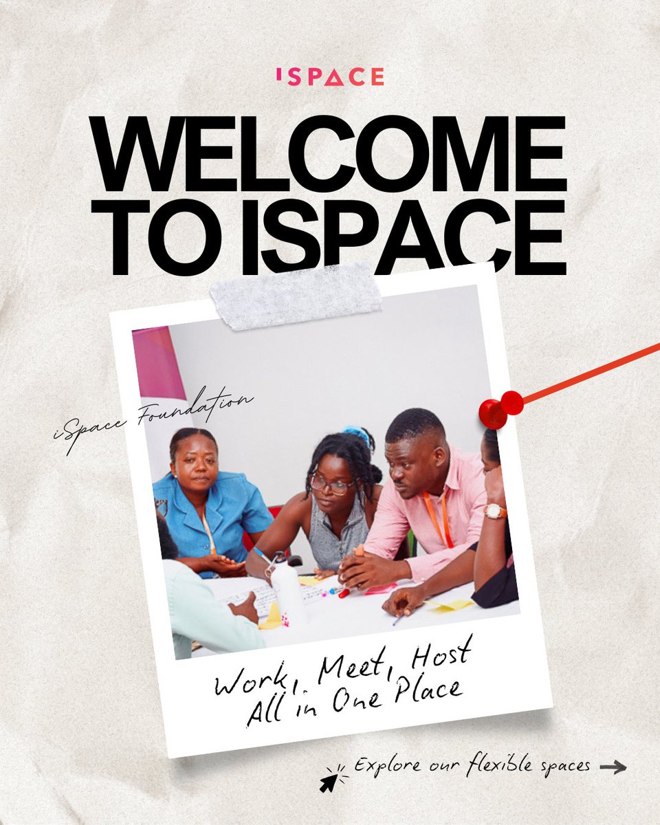 iSpaceGh's tweet photo. Work Better, Together!

Whether you are a student, #freelancer, #techenthusiast, or #entrepreneur, iSpace has a #coworking space just for you

Visit us at 2nd Nana Kanton St, Adjiringanor

Contact info@ispacegh.com,+233 50 655 6674

Tag your co-working buddy and work together https://t.co/A893BVkntY