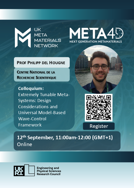 MetamaterialsUK's tweet photo. Tune in! #Metasystems #Colloquium #Meta4D #UKMMN https://t.co/5v6HuS2vdP