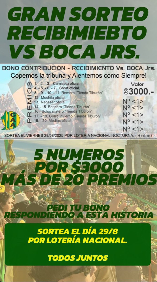 ca_tiburon's tweet photo. Chicos estan haciendo rifas para el recibimiento contra Boca, para comprar numeros hablenle a @BarcioMate https://t.co/93O6IQ0iri