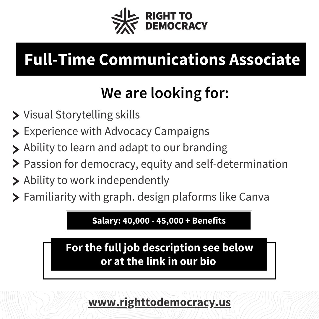 Check out the full job description here: tr.ee/DejmpjA-vE

***

Coteja la descripción del puesto  aquí: tr.ee/DejmpjA-vE