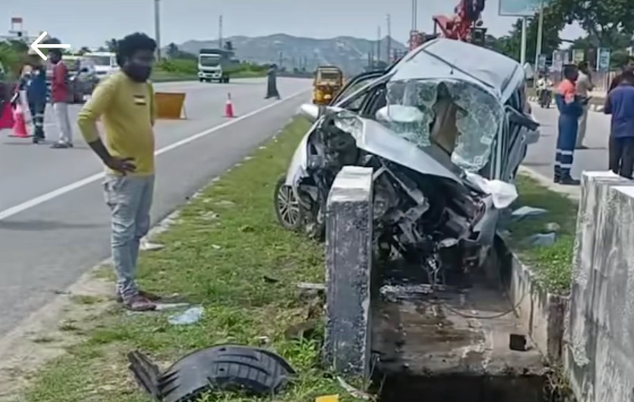 In the same pattern as has been happening on NH140 regularly, a car veered off into open drain and hit the culvert.
Both the occupants in the car died on spot.

A request for a simple metal beam barrier between Carriage way and open drain is ignored
<a href="/NHAI_Official/">NHAI</a> <a href="/nitin_gadkari/">Nitin Gadkari</a>