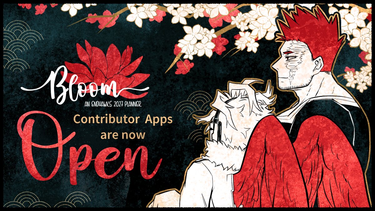 🌸Applications for Bloom are now open~!🌸

From now until October 2nd, our application period has begun~! Apps can be found below!

Artist: forms.gle/9yApwoBHP6B4Fq…
Merch Artist: forms.gle/9pHP1KVeM9XqPJ…
Writer: forms.gle/w9YxMguiT81ToG…
