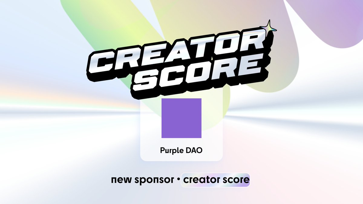 Big thanks to <a href="/purplecasts/">Purple DAO</a> for adding $4,500 to Creator Rewards!

The pool is now $15K+ and counting.

Secure your spot in the top 200 before Sep 1 👇