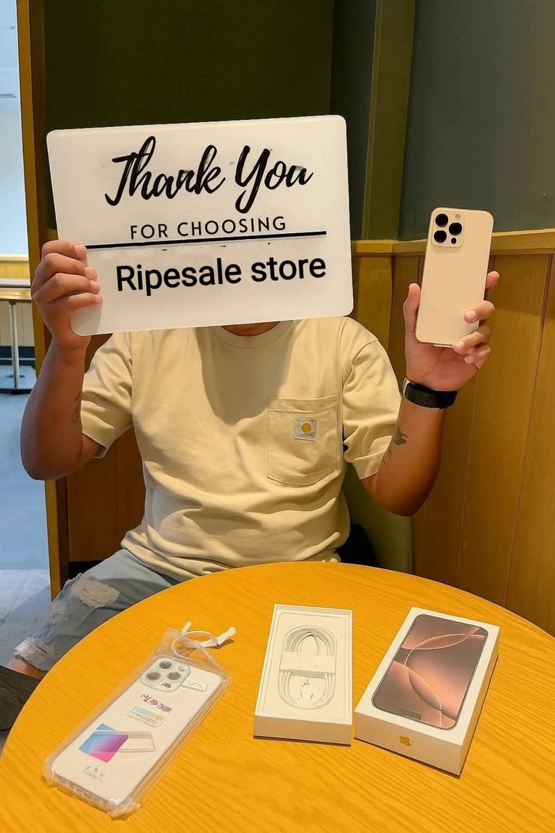 Throwback love to one of our loyal customers who ordered the iPhone 16 Pro Max from Ripesale store  💕📱 Your trust keeps us going – thank you for always choosing us 🙌✨