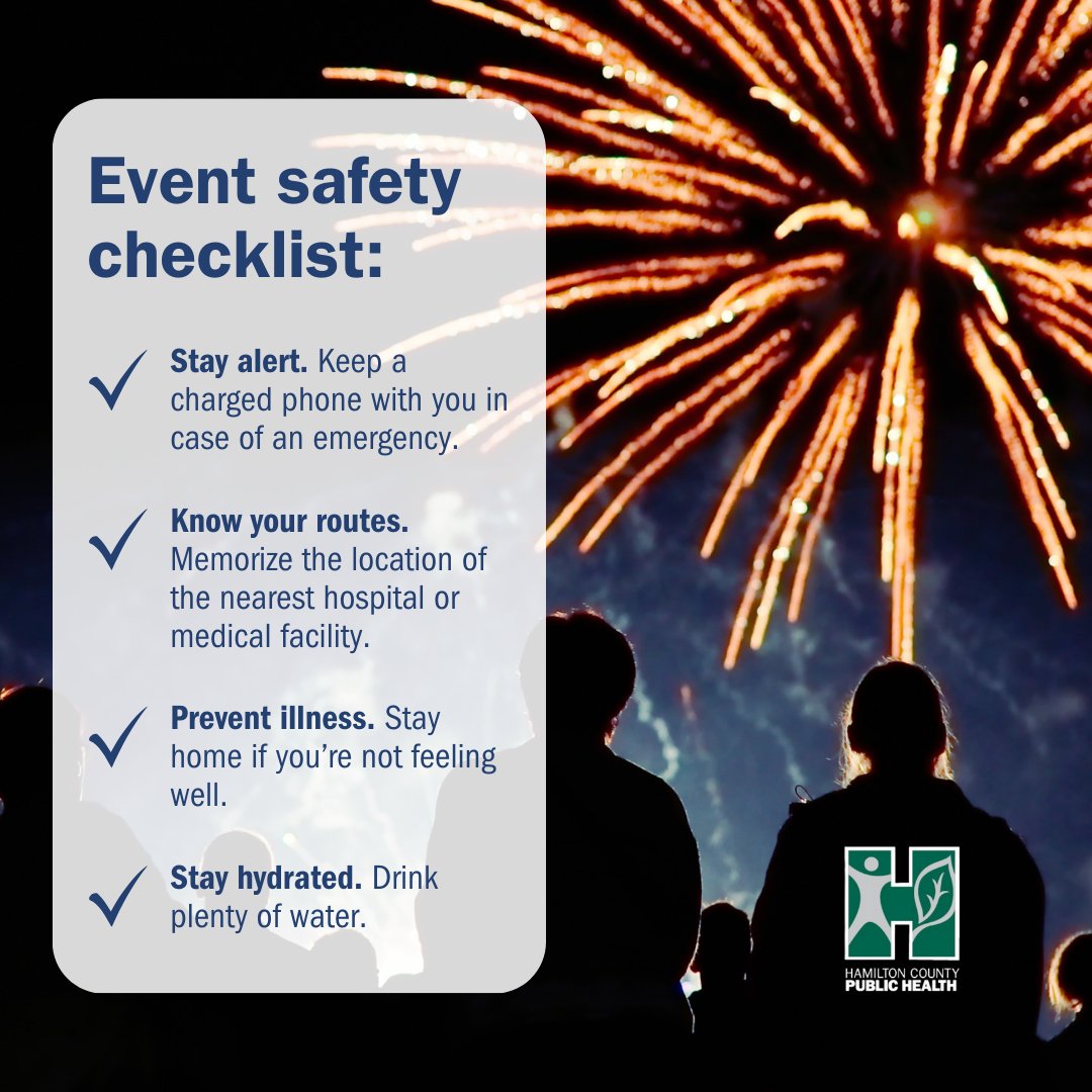 Heading to Riverfest this weekend? 🎆

Labor Day weekend brings in big crowds, so make sure you're ready for any emergency.

📱 Phone charged
🗺️ Know your routes
🤒 Skip it if you're sick
💧 Hydrate (yes, even in sweater weather)
