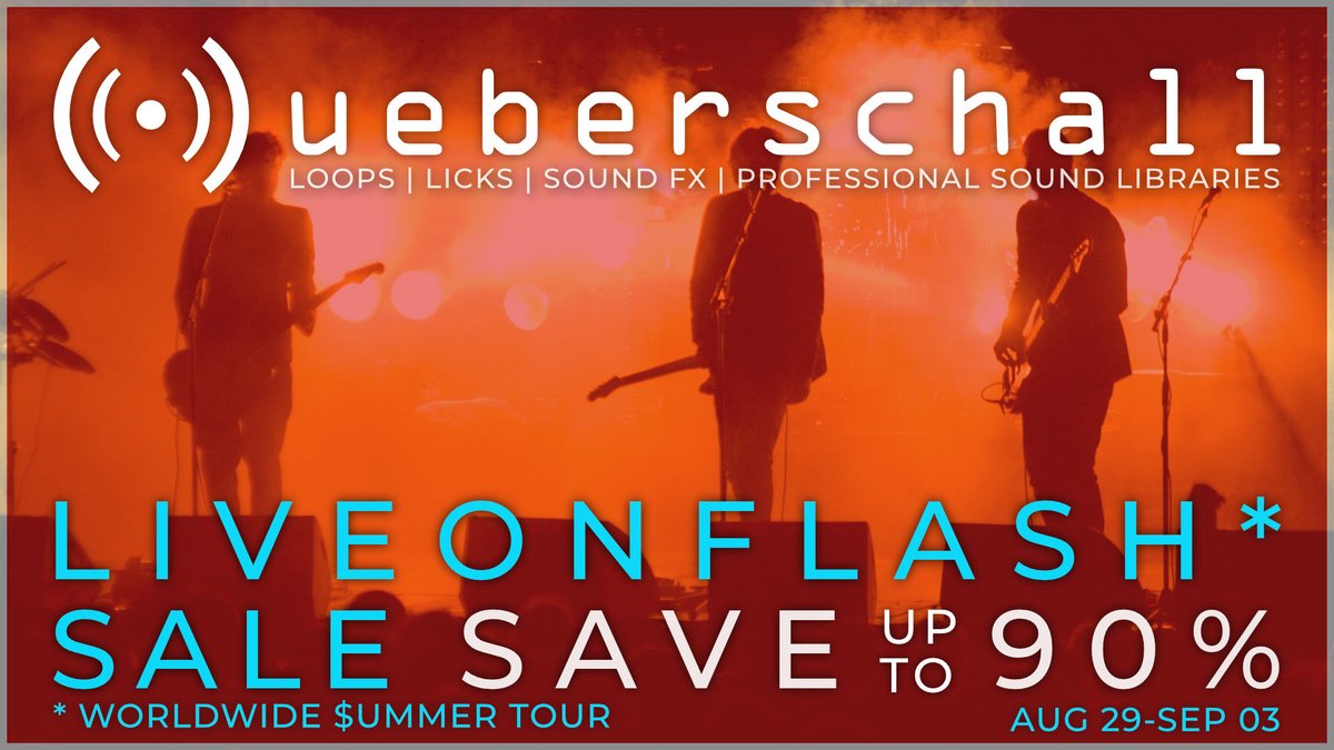 Save up to 90% on our full range of loop packs, spanning dozens of genres. Explore our catalogue before the Flash Sale ends!

🔗 ueberschall.com/flash25

#loops #samples #musicproduction