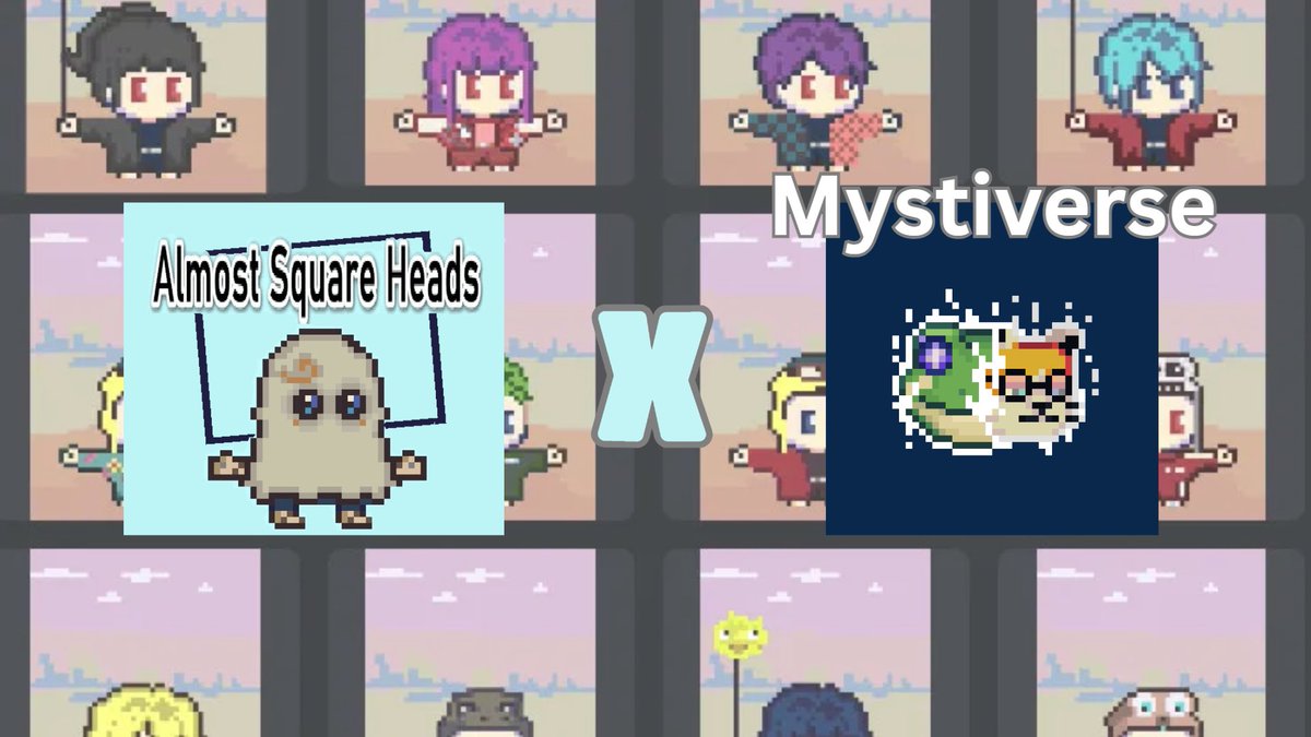 ashdotxyz's tweet image. We’re thrilled to announce an exciting collaboration between Almost Square Heads and @mysticatnft ! Two unique NFT worlds coming together to bring you something fresh, creative, and full of surprises.
Stay tuned for whitelist spots, giveaways, and exclusive collab content ✨
