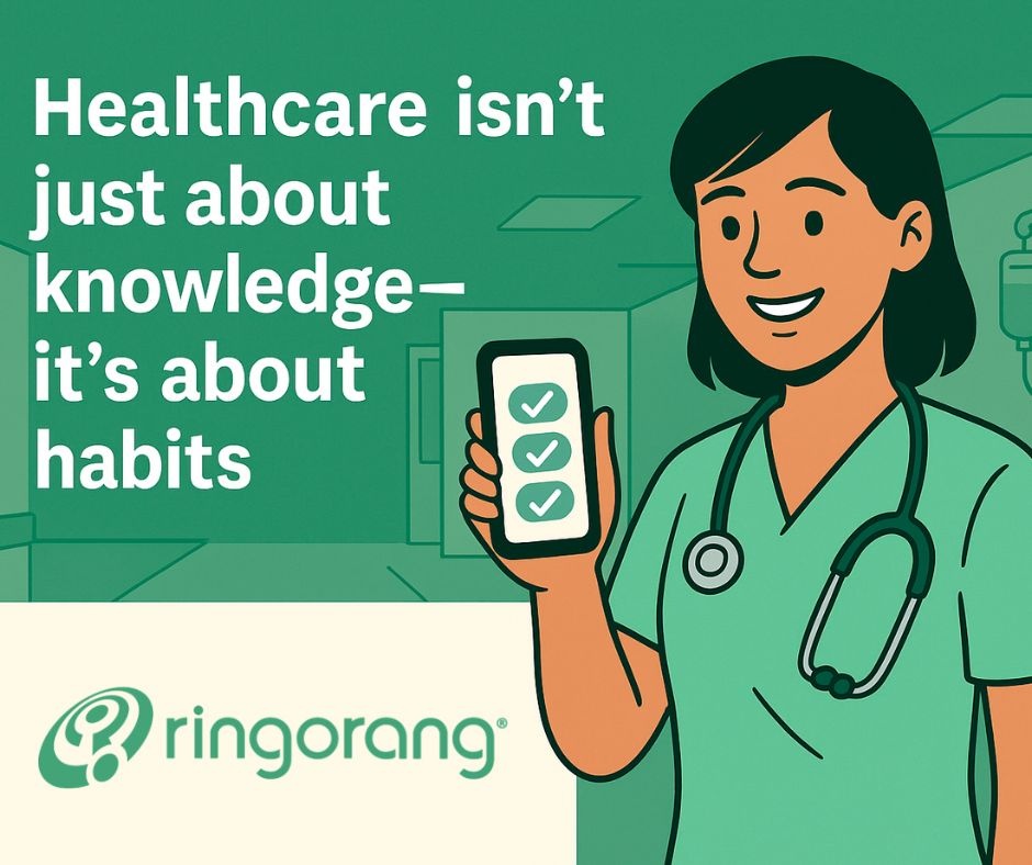 Healthcare isn’t just about knowledge — it’s about habits.

Ringorang helps teams reinforce behavior, not just information.

Better habits = better care.

💬 Learn more: ringorang.com

#HealthTech #Ringorang #HabitFormation #ClinicalTraining