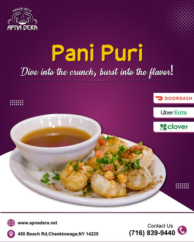 MrDeesApnaDera's tweet image. Pani Puri lovers, this one’s for you! 💙 Gather your friends and enjoy the ultimate street food delight at Apna Dera &amp;amp; Mister Dee's.
📍 450 Beach Rd, Cheektowaga, NY 14225
📞 (716) 839-9440
🌐 apnadera.net
#panipurilovers #golgappe  #halalfood #apnadera #misterdees