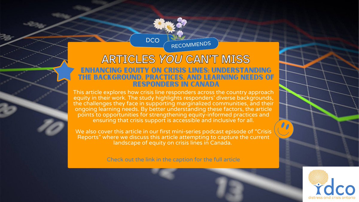 crisisontario's tweet image. Article Recommendation🌟

Read the article below or tune in to #DCODiscourse as we discuss the importance of cultural humility, the role of training, and the resources needed to improve support for these critical populations.

Read the full article here: pmc.ncbi.nlm.nih.gov/articles/PMC12…