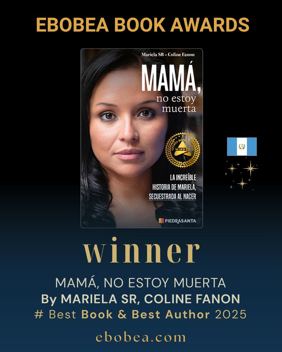 Congratulations to <a href="/SrFanon/">Mariela 🇬🇹 🇧🇪</a> , winner of the 2025 Ebobea Book Awards for her poignant masterpiece, Mamá no estoy muerta! Your compelling narrative resonates worldwide, giving voice to stories that demand to be heard. #EbobeaBookAwards #Storytelling