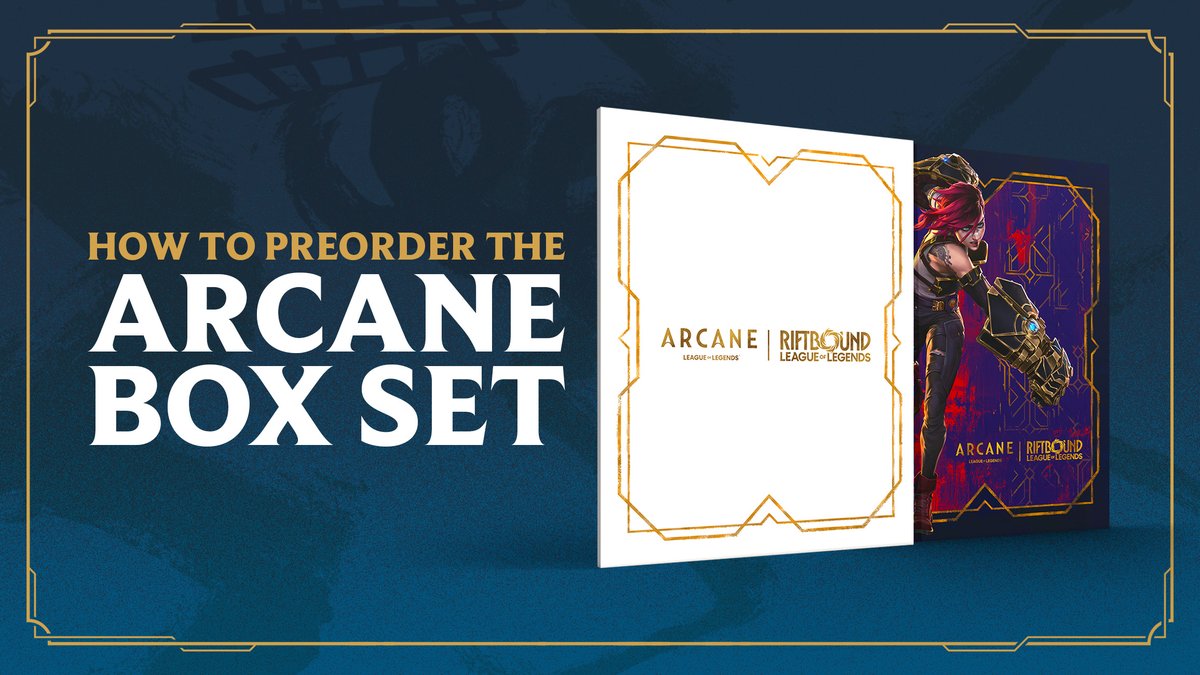 You've waited, it's coming. Check out everything you need to know about preordering the English Arcane Box Set here➡️riot.com/44RRE5m