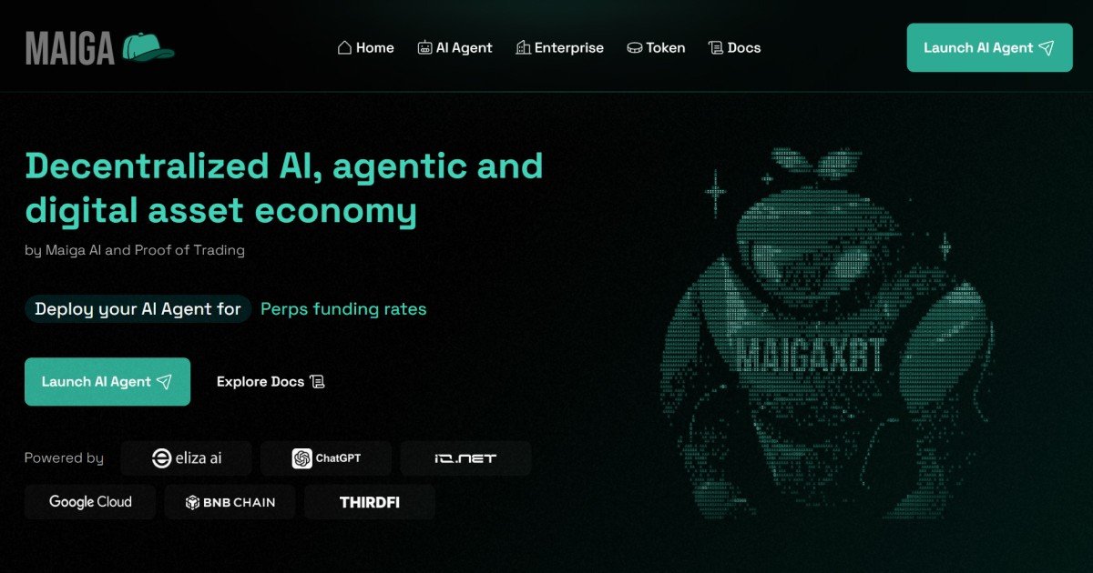 🚨 $MAIGA x @YapDotMarket Pre-TGE 🚨

🧠 AI Agents for DeFAI on $BNB chain are live. Real-time alpha, prediction markets, automated strategies.
💹 First Proof-of-Trading token model built on trading volume.
🚀 $1M Boost Campaign + 850k+ on-chain users before TGE.
🏆 Backed by
