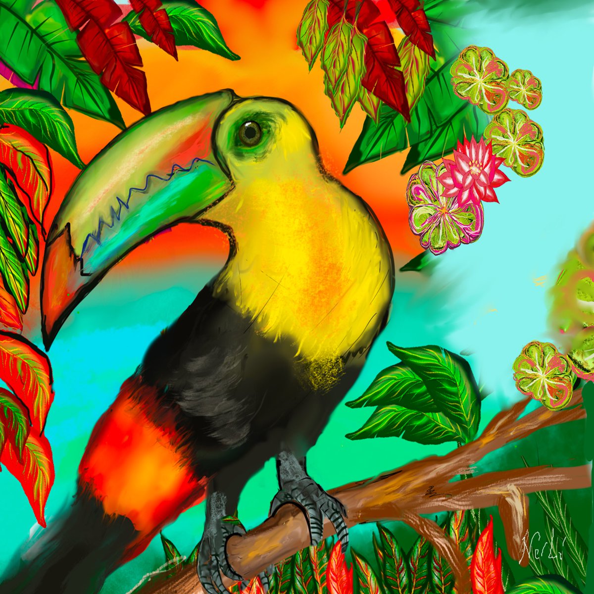 GM! Celebrating Nature! See my profile on thehug.xyz/artists/nerlie…  #nft #nfts #nftopensea #opensea #nftcollector #NFTinvestor #nftart #nftartist #peace #deepspace #nasa #nasawebb #nebula #interstellar #digitalart