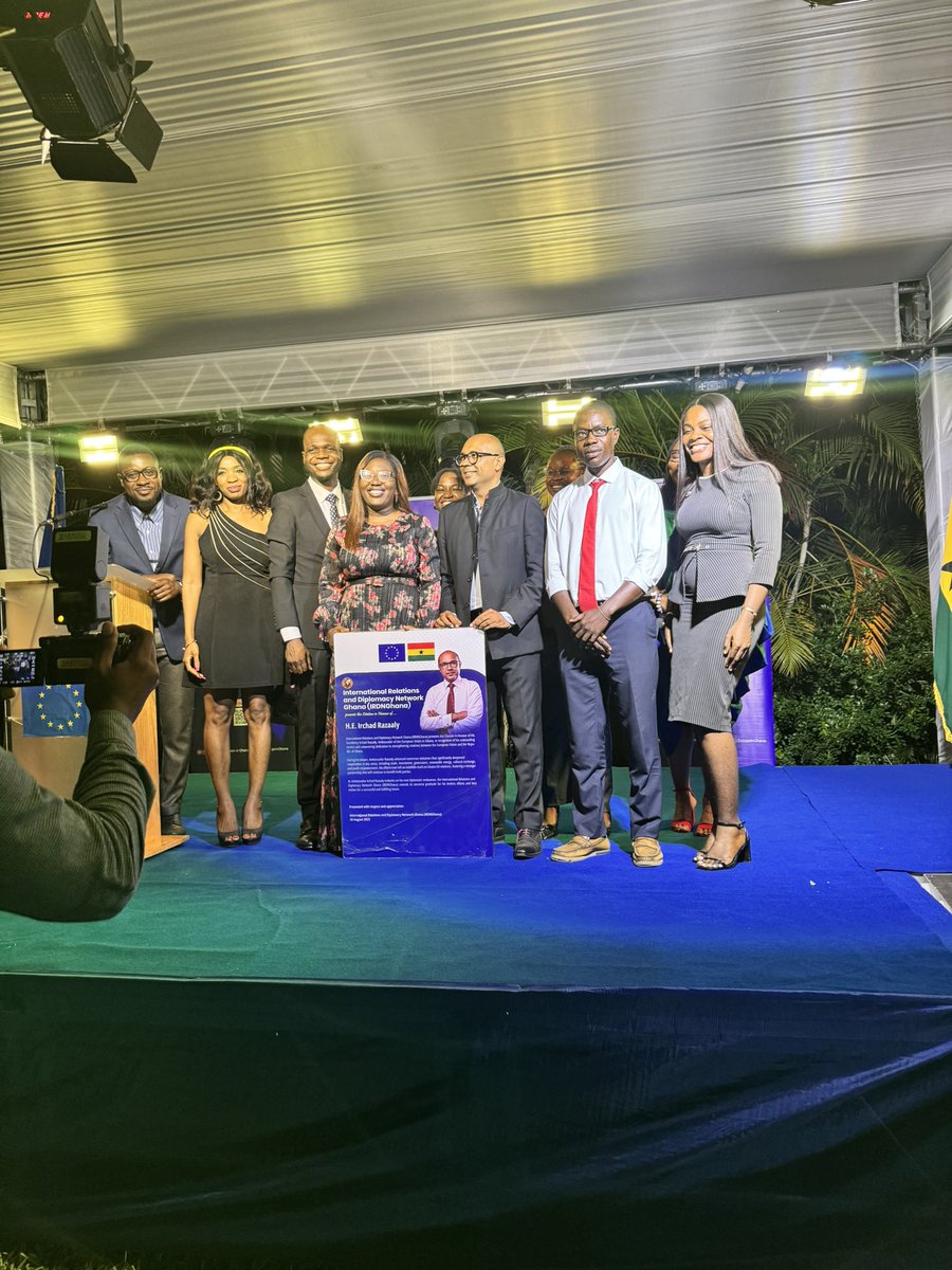 The International Relations and Diplomacy Network Ghana (IRDN Ghana) paid tribute to His Excellency Irchad Razaaly, the outgoing European Union Ambassador to Ghana, with the presentation of a special citation in his honour.