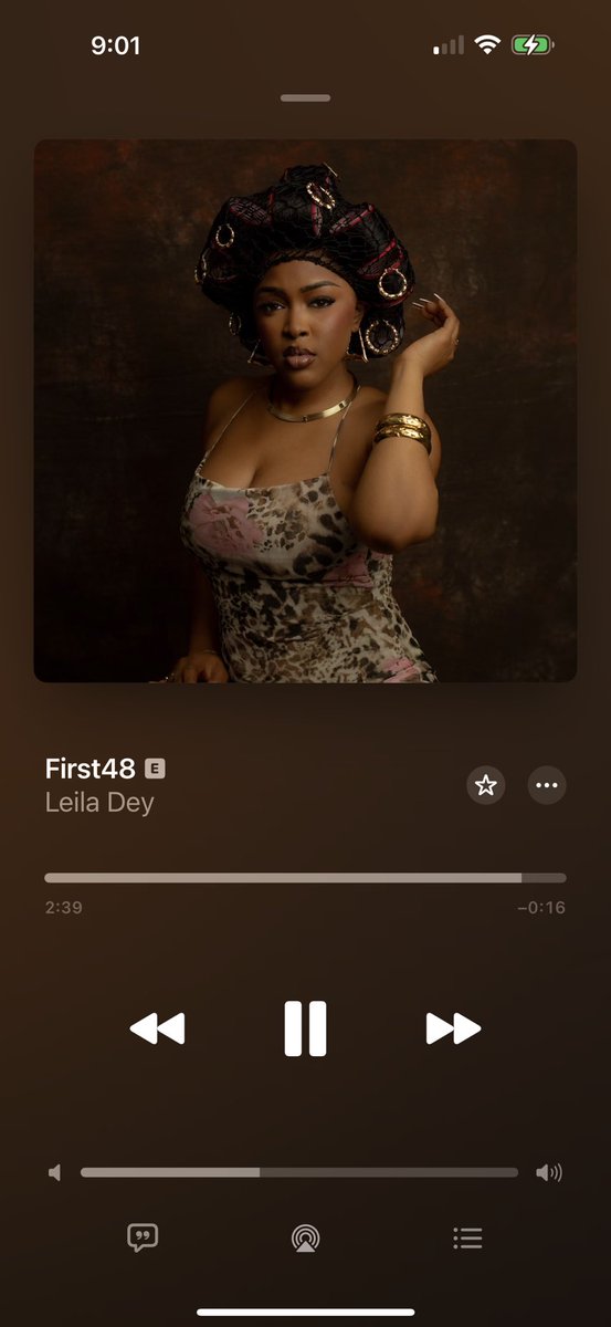 I enjoyed <a href="/leiladey/">Leila Dey</a>’s New song “First48” 🤎🤎🔥🔥🌊🌊