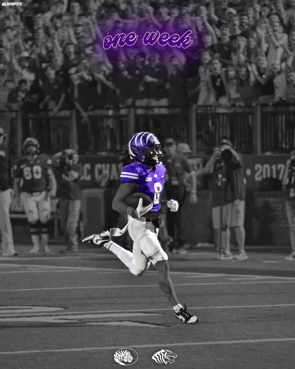 1️⃣ Week until we kickoff!

🐅: Ouachita @ East Central
📆: Thursday, September 4
⏰: 7pm CST
📍: Ada, Oklahoma

#FinishEmpty l #D2FB