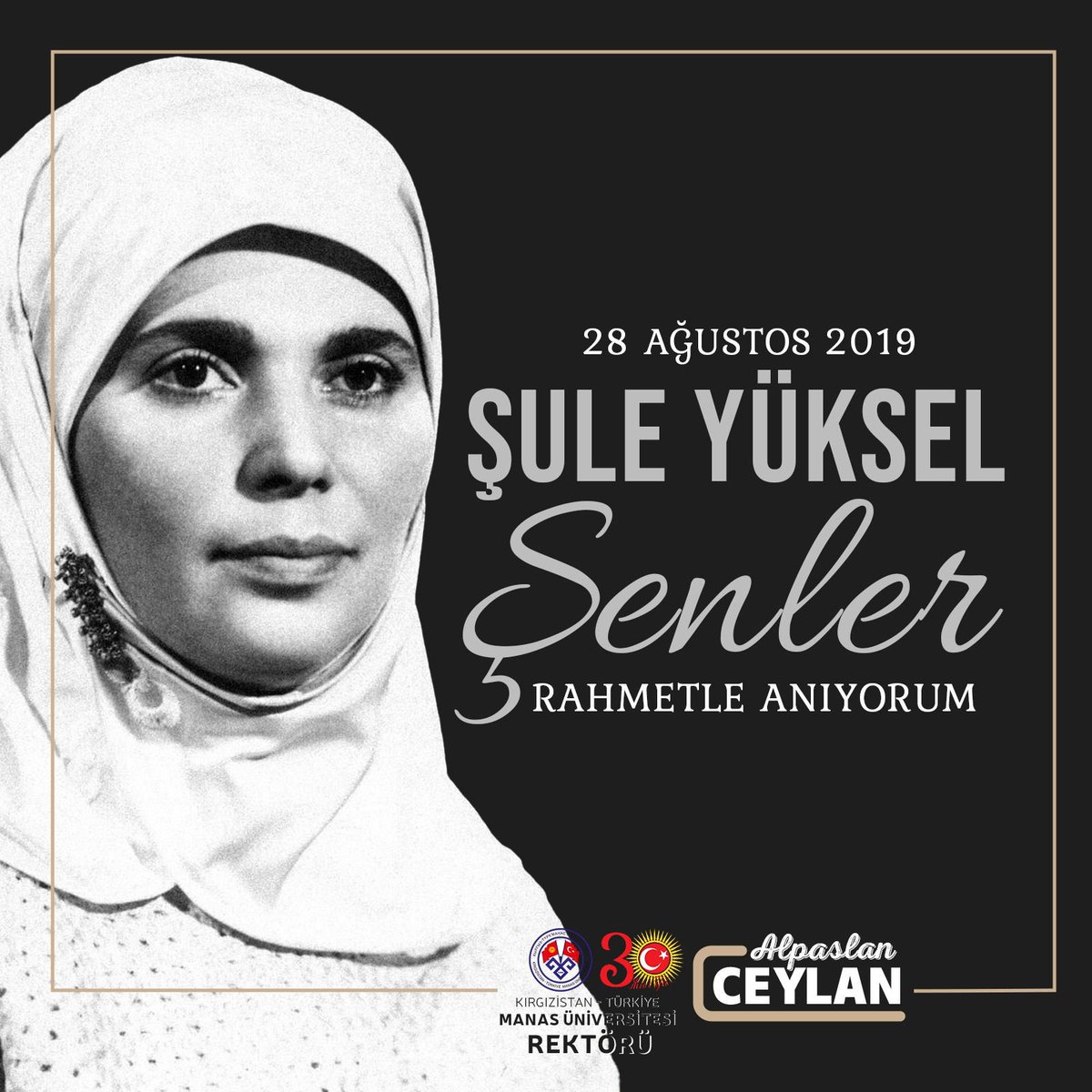 Fikirleriyle nesillere rehberlik eden, mücadelesi ve kalemiyle milletimizin irfan dünyasında derin izler bırakan Şule Yüksel Şenler Hanımefendi’yi, vefatının 6’ncı senesinde rahmet, minnet ve saygıyla yâd ediyorum.