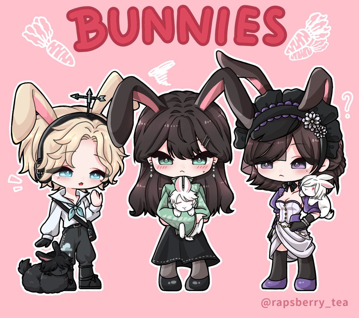 rapsberry_tea's tweet photo. Before Bunny's month over🐰(^°^)
-Girls: have rabbit's ears
-Boys: really are rabbits :)))
#idv #idvfanart #QiShiYi #WendyFoote #VeraNair #FrederickKreiburg #CharlesHolt #AndrewKreiss #Fredqi #fredexiyi #weatherplanes #andrewvera https://t.co/pmWl4jMr8d