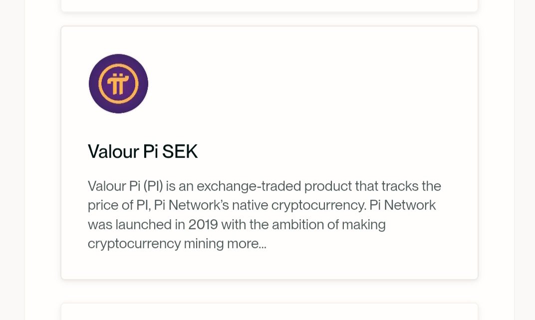 PiNewsMedia's tweet image. 🔥BREAKING: $PI's first exchange-traded product (ETP) is now available on Spotlight Exchange (Nordic market)!
This means
$PI will be traded in Europe as an ETP through traditional brokers, just like stocks! 😳
#PiNetwork