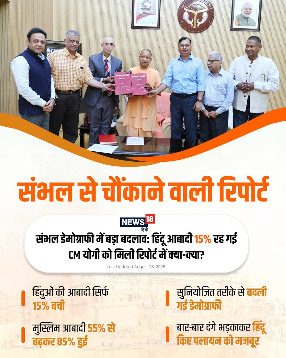 sanjeevchadha8's tweet photo. #YehBharatKiBaatHai #Sambhal
@mradul2991 @narendramodi @myogiadityanath Today when @DrMohanBhagwat was speaking on #DemographicChange everyone has suspicion. But when #SambhalKaSach is out it is looking nightmare. #SambhalMP and other are in suspicious list. @Vishnu_Jain1 has https://t.co/wvp6VvHKJX