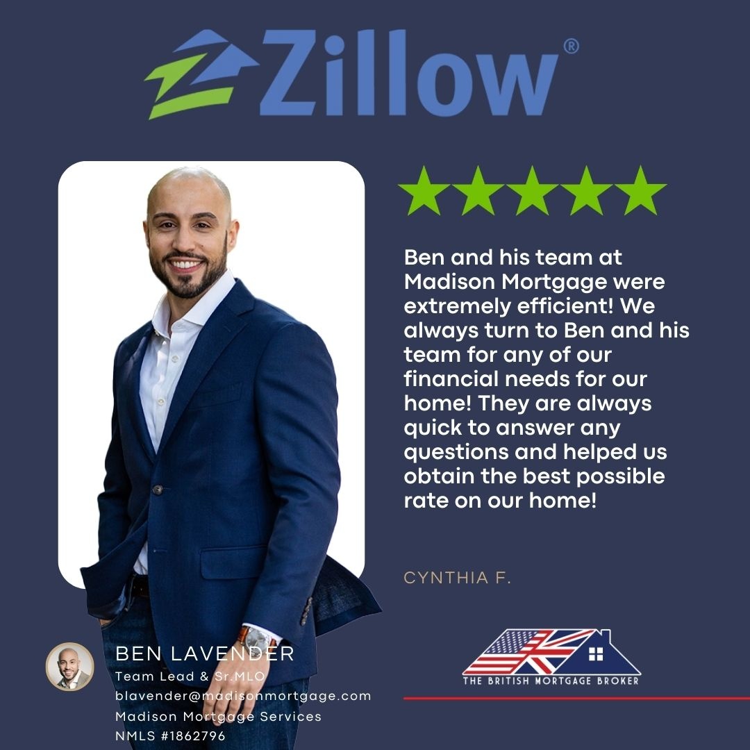 BLavenderMP's tweet image. ⭐️⭐️⭐️⭐️⭐️

Home financing made simple. Service made unforgettable.

#MortgageExpert #FirstTimeHomeBuyer #HomeLoanHelp #MortgageBroker #ZillowReviews #DreamHome #HomeBuyingJourney #RealEstateTips