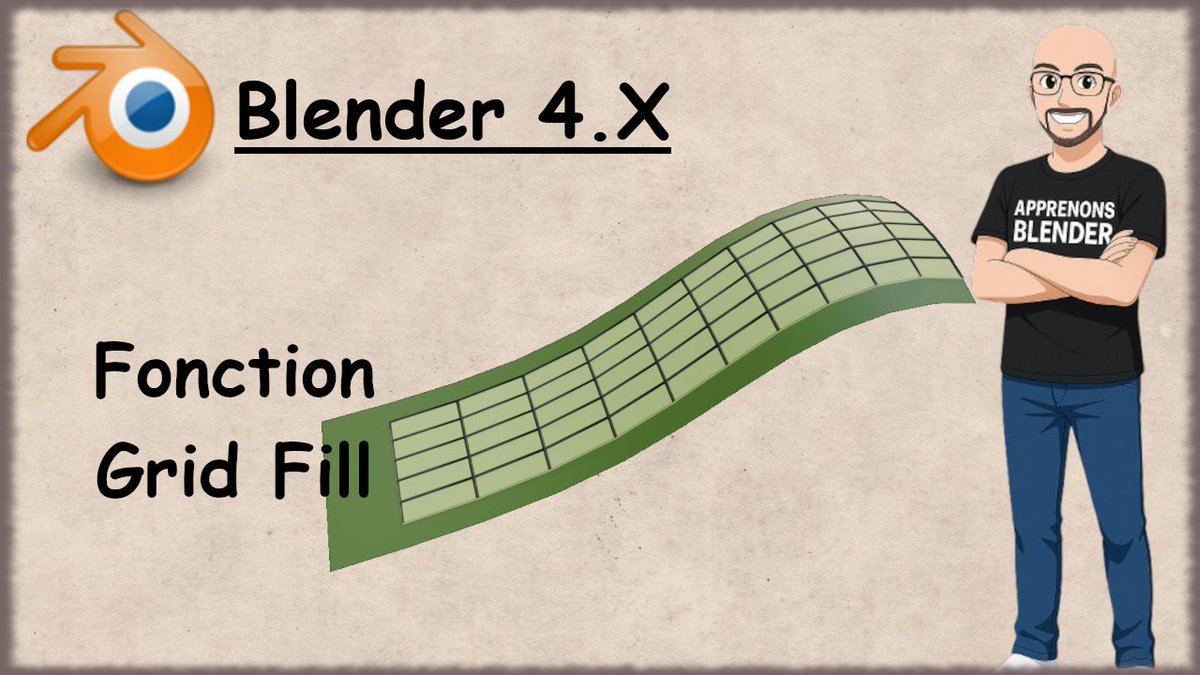 sitejmr1's tweet image. Blender 4.5 Tuto Français - Fonction Grid Fill (Episode 29) youtu.be/4az91IJpbPs?si… via @YouTube 

#Blender #Blender4 #tutofr