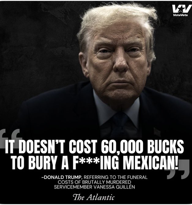 Trump has granted treasonous Ashley Babbitt, a full military funeral with honours for breaching the Capitol.  

He had this to say about the funeral of a fallen US soldier Vanessa Gullien.